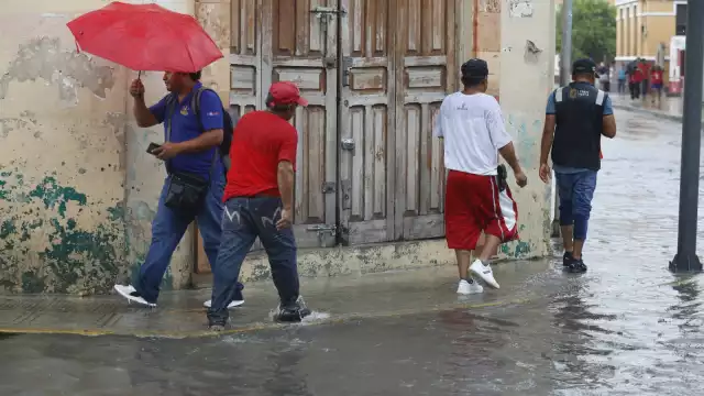 La probabilidad de lluvias continuarán en Yucatán durante la próxima semana