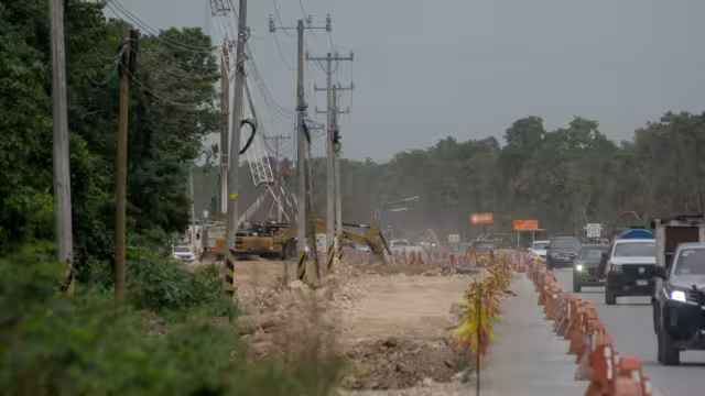 Los trabajos generan congestionamientos viales en la zona