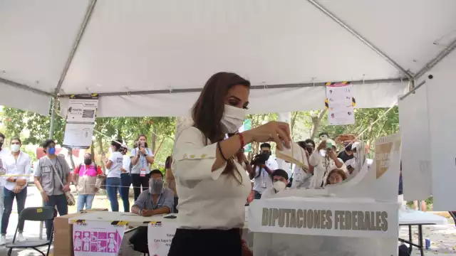 Mara Lezama es la candidata de la alianza "Juntos Haremos Historia" del Partido Verde Ecologista de México y Morena