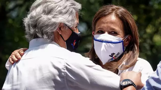 Margarita Zavala con Claudio X. González