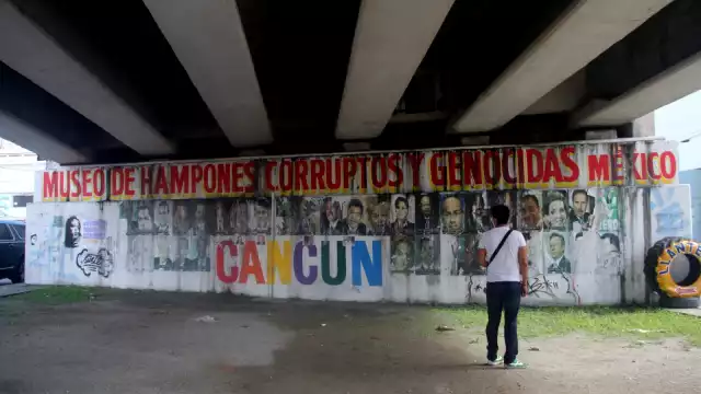 El 'Museo de Hampones, y Corruptos de México', en Cancún alberga funcionarios y políticos de todo el país y época