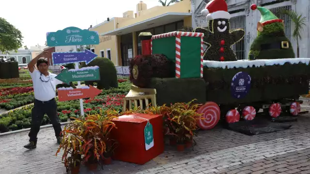 El Paseo de las Flores con temática decembrina se inaugura el día de hoy en el Parque de la Mejorada en Mérida