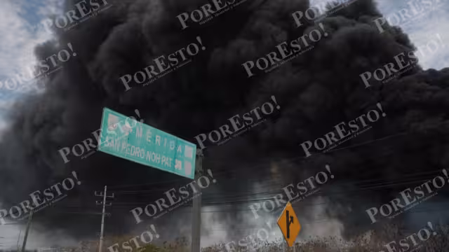 El incendio se registró en San Pedro Noh Pat, Kanasín