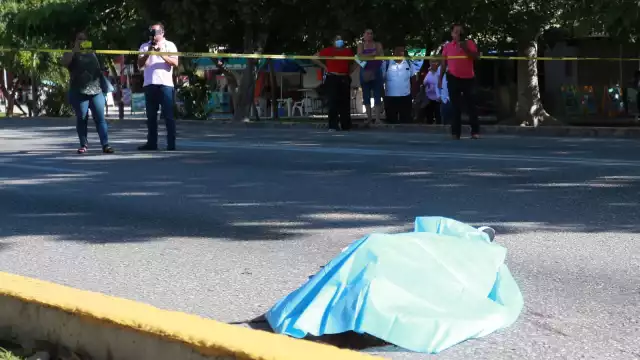Ángela “N”, de oficio estilista, cruzaba la avenida por el andador peatonal cuando fue embestida por una combi