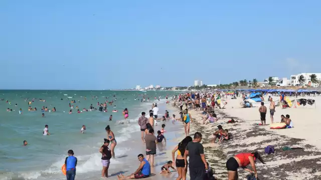 Las playas lucieron llenas