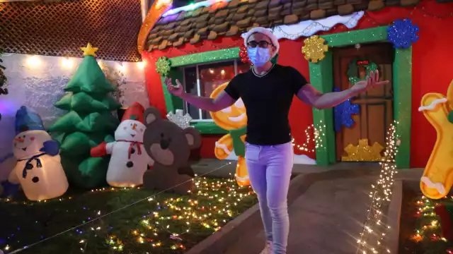No es la primera vez que José Avilés convierte su casa en un atractivo navideño de la ciudad