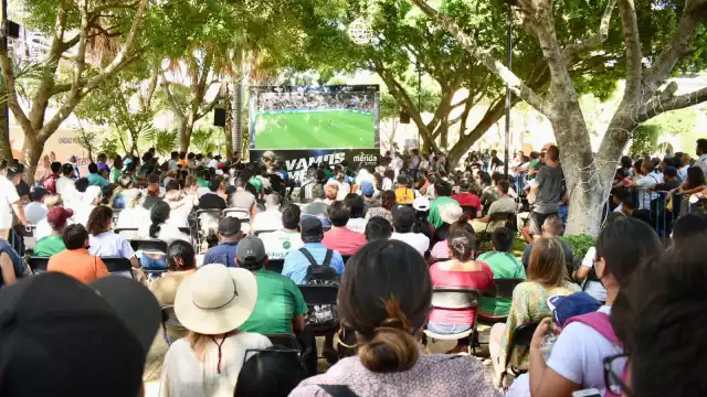 La transmisión fue en la Plaza Grande de Mérida