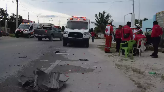 Los autos involucrados presentaron graves daños