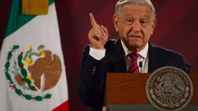 Presidente AMLO en conferencia matutina de prensa