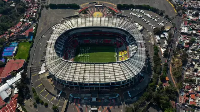 Vista aérea del Estadio Azteca