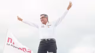 Américo Villarreal, candidato a la gubernatura de Tamaulipas, declaró sentirse seguro de los resultados