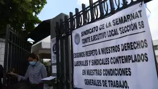 Esta es la tercera ocasión que los sindicalizados de la Semarnat se manifiestan en Mérida