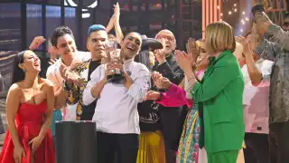 Irma celebró el triunfo con todos sus excompañeros