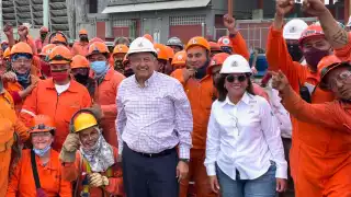 AMLO llegó cerca de las 11:30 de la mañana a Cadereyta, Nuevo León