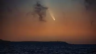 Así se vio el cometa Neowise desde Cancún