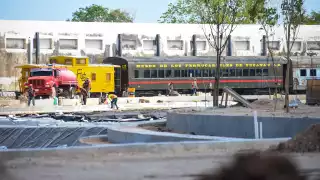 Están casi listos los andadores lineal, circular y se habilita el espacio para el lago artificial en la zona