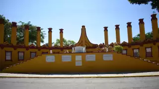 La Rotonda de los Hombres Ilustres y el paredón de Felipe Carrillo Puerto, lo más notable del Cementerio General de Mérida