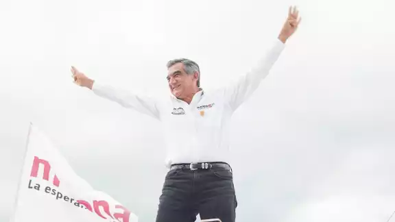 Américo Villarreal, candidato a la gubernatura de Tamaulipas, declaró sentirse seguro de los resultados Américo Villarreal, candidato a la gubernatura de Tamaulipas, declaró sentirse seguro de los resultados