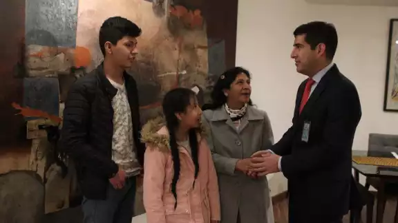 Lilia Paredes llegó a México este día procedente de Perú