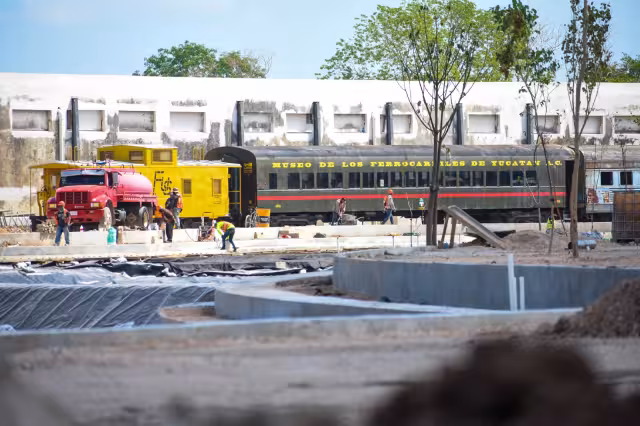 Están casi listos los andadores lineal, circular y se habilita el espacio para el lago artificial en la zona