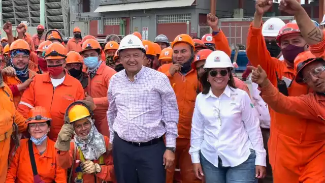 AMLO llegó cerca de las 11:30 de la mañana a Cadereyta, Nuevo León