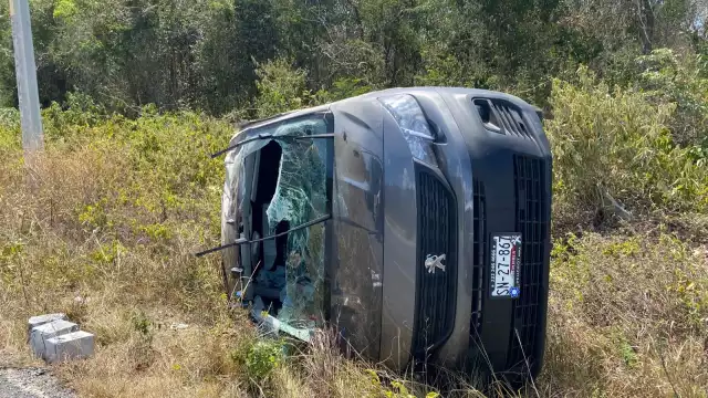 Así terminó el vehículo luego del accidente