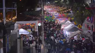 Elementos de la Secretaría de Salud, se encontraban en la entrada y únicamente aplicaban gel antibacterial