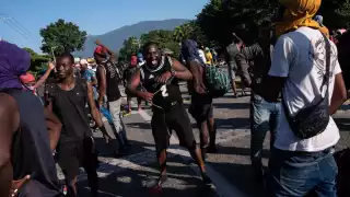 Este grupo de migrantes, en su mayoría haitianos, caminó unos 31 kilómetros desde Tapachula hasta Tuzántan