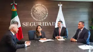 Titular de la SSPC del gobierno Federal sostiene reunión con autoridades de Quintana Roo