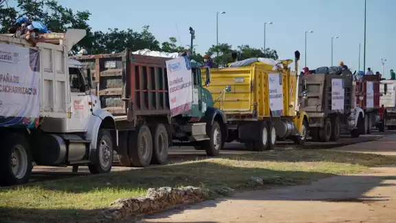 Servicios Públicos del Ayuntamiento de Mérida estimó que tardarán dos semanas en recoger los desperdicios Servicios Públicos del Ayuntamiento de Mérida estimó que tardarán dos semanas en recoger los desperdicios