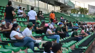 La afición volvió a disfrutar de un partido en el Parque Kukulcán Álamo el 18 de mayo de 2021, con protocolos COVID-19
