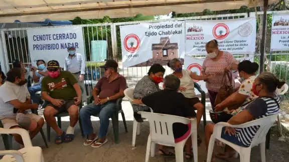 Más de 300 ejidatarios forman parte de la Asamblea que disputa estas tierras desde hace 50 años Más de 300 ejidatarios forman parte de la Asamblea que disputa estas tierras desde hace 50 años