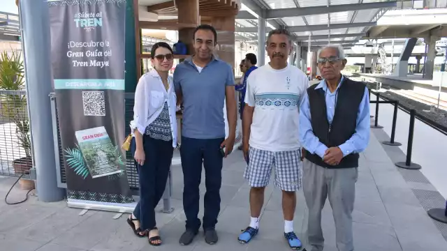 Su pasión siempre han sido los trenes, por eso está de visita