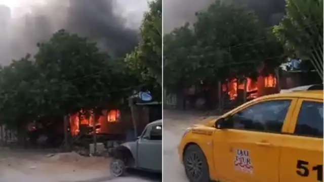 La falta de bomberos en Mahahual evitó que el incendio se pudiera controlar. Foto. Abraham Cohuó