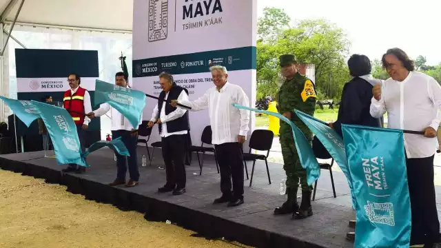 El 3 de junio el presidente López Obrador dio el banderazo de inicio a las obras del Tren Maya (Cuartoscuro)
