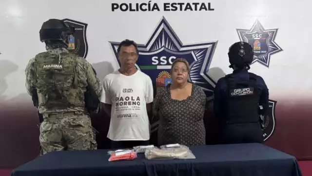 Las personas detenidas fueron identificadas como Concepción “N” y José Gaspar “N”