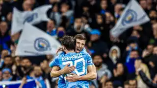 Manchester City se lleva el triunfo a casa; tiene un pie en la final de Champions League. Foto: Twitter @ManCity