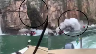 El accidente pudo ser peor, ya que no eran las únicas lanchas que se encontraban en el lugar