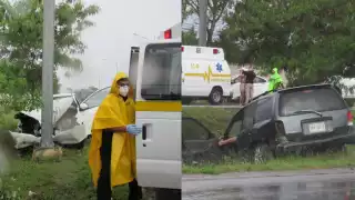 Los lesionados fueron atendidos por paramédicos de la SSP