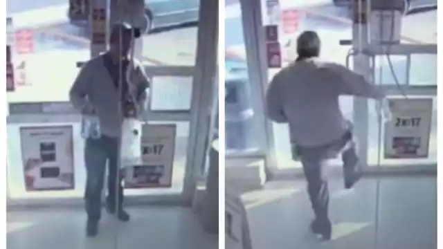 Menonita es captado causando destrozos