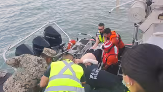 Marina traslada de emergencia a un paciente por lesión torácica a Cancún