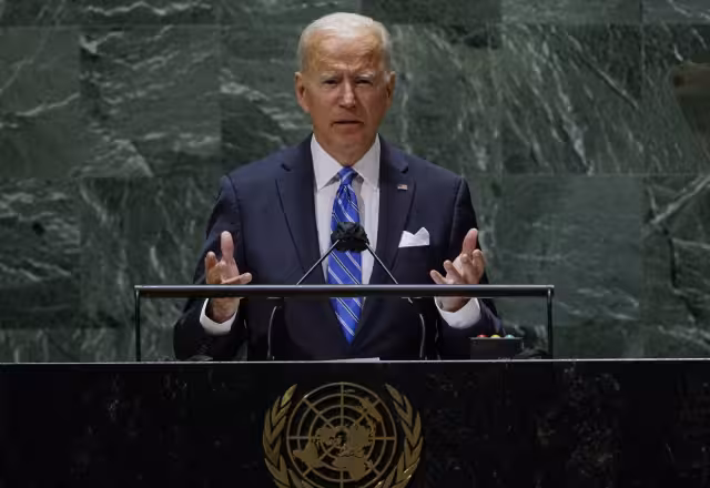 El presidente de Estados Unidos, Joe Biden en la Asamblea General de la ONU.