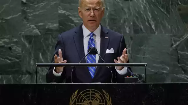 El presidente de Estados Unidos, Joe Biden en la Asamblea General de la ONU.