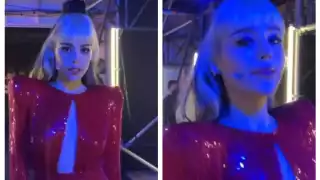 Danna Paola en su debut en Top Star