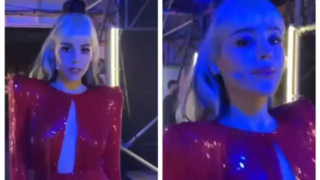 Danna Paola en su debut en Top Star