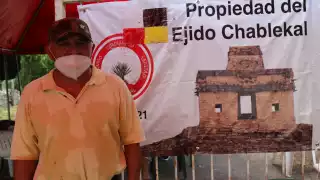 El campamento que bloquea la entrada de Chablekal reforzó sus comodidades e instaló nuevas carpas, así como un área de cocina