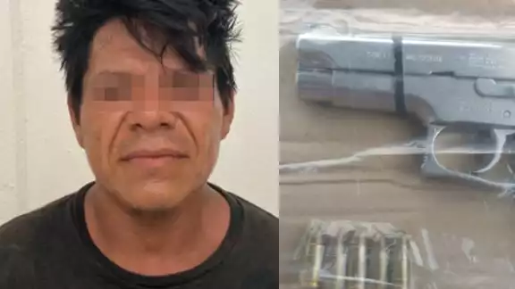 El hombre fue puesto a disposición de las autoridades tras el operativo El hombre fue puesto a disposición de las autoridades tras el operativo
