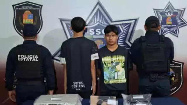 Los dos detenidos fueron puestos a disposición de la FGE.