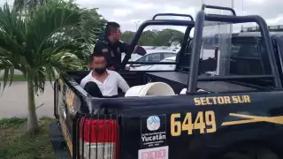 El detenido fue llevado a las instalaciones de la Fiscalía General de Yucatán en Mérida para definir su situación legal