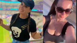 Mariazel pudo tomar el sol en la playa de Doha. Foto: Especial